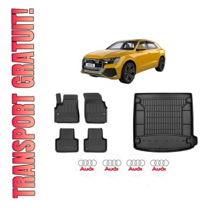 Set Covorase Presuri Auto Si Tavita Portbagaj AUDI Q8 (4MN, 4MT) din 2018-2024 AUDI