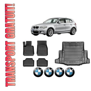 Set Covorase Presuri Auto Si Tavita Portbagaj BMW Seria 1 (E87) din 2004-2011 BMW