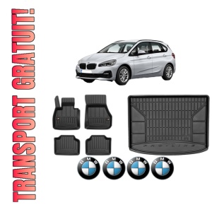 Set Covorase Presuri Auto Si Tavita Portbagaj BMW Seria 2 Active Tourer (F45) din 2013-2021 BMW