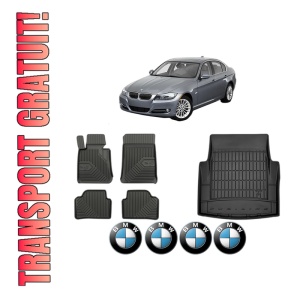 Set Covorase Presuri Auto Si Tavita Portbagaj BMW Seria 3 (E90) din 2004-2011 BMW