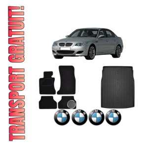 Set Covorase Presuri Auto Si Tavita Portbagaj BMW Seria 5 (E60) din 2001-2010 BMW