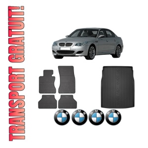 Set Covorase Presuri Auto Si Tavita Portbagaj BMW Seria 5 (E60) din 2001-2010 BMW