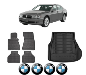 Set Covorase Presuri Auto Si Tavita Portbagaj BMW Seria 7 (E65, E66, E67) din 2001-2009 BMW - Img 2