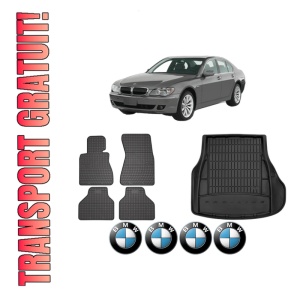 Set Covorase Presuri Auto Si Tavita Portbagaj BMW Seria 7 (E65, E66, E67) din 2001-2009 BMW