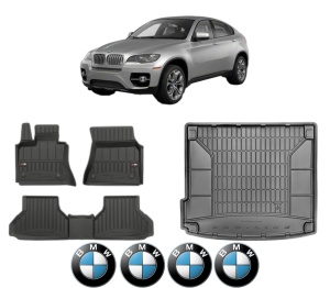 Set Covorase Presuri Auto Si Tavita Portbagaj BMW Seria X6 (E71, E72) din 2007-2014 BMW - Img 2