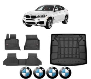 Set Covorase Presuri Auto Si Tavita Portbagaj BMW Seria X6 (F16, F86) din 2014-2019 BMW - Img 2