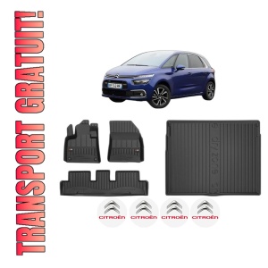 Set Covorase Presuri Auto Si Tavita Portbagaj CITROEN C4 PICASSO II din 2013-2018 CITROEN