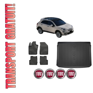 Set Covorase Presuri Auto Si Tavita Portbagaj FIAT 500X (334_) din 2014-2022 FIAT