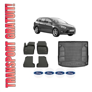 Set Covorase Presuri Auto Si Tavita Portbagaj FORD FOCUS III Turnier din 2010-2020 FORD