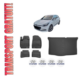 Set Covorase Presuri Auto Si Tavita Portbagaj HYUNDAI i20 II (GB, IB) din 2014-2021 HYUNDAI