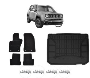Set Covorase Presuri Auto Si Tavita Portbagaj JEEP RENEGADE SUV (BU, B1, BV) din 2014-2022 JEEP - Img 2