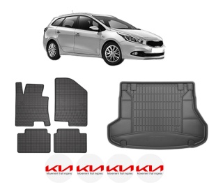 Set Covorase Presuri Auto Si Tavita Portbagaj KIA CEE'D Sportswagon (JD) din 2012-2018 KIA - Img 2