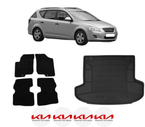 Set Covorase Presuri Auto Si Tavita Portbagaj KIA CEE'D SW (ED) din 2007-2012 KIA - Img 2