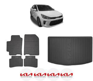 Set Covorase Presuri Auto Si Tavita Portbagaj KIA RIO IV Saloon (SC, FB) din 2017 KIA - Img 2