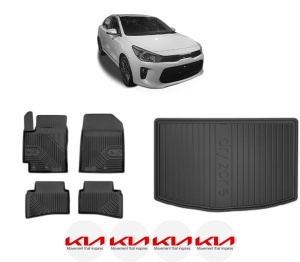 Set Covorase Presuri Auto Si Tavita Portbagaj KIA RIO IV Saloon (SC, FB) din 2017 KIA - Img 2