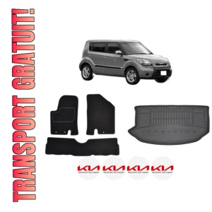Set Covorase Presuri Auto Si Tavita Portbagaj KIA SOUL I (AM) din 2009-2014 KIA