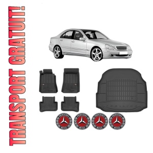 Set Covorase Presuri Auto Si Tavita Portbagaj MERCEDES-BENZ C-CLASS (W203) din 2000-2007 MERCEDES-BENZ