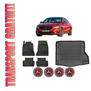 Set Covorase Presuri Auto Si Tavita Portbagaj MERCEDES-BENZ CLA Coupe (C117) din 2013-2019 MERCEDES-BENZ