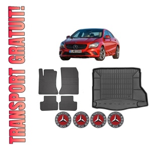 Set Covorase Presuri Auto Si Tavita Portbagaj MERCEDES-BENZ CLA Coupe (C117) din 2013-2019 MERCEDES-BENZ