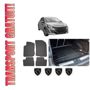 Set Covorase Presuri Auto Si Tavita Portbagaj PEUGEOT 208 II (UB_, UP_, UW_, UJ_) din 2019-2023 PEUGEOT