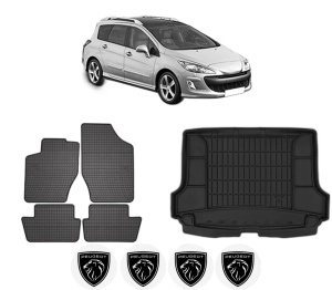 Set Covorase Presuri Auto Si Tavita Portbagaj PEUGEOT 308 SW I (4E_, 4H_) din 2007-2014 PEUGEOT - Img 2