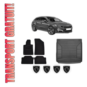 Set Covorase Presuri Auto Si Tavita Portbagaj PEUGEOT 508 SW I (8E_) din 2010-2018 PEUGEOT