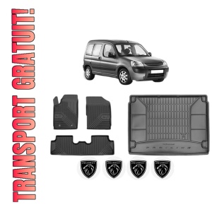 Set Covorase Presuri Auto Si Tavita Portbagaj PEUGEOT PARTNER TEPEE din 2008-2018 PEUGEOT