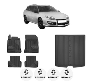 Set Covorase Presuri Auto Si Tavita Portbagaj RENAULT LAGUNA III Grandtour (KT0/1) din 2007-2015 RENAULT - Img 2