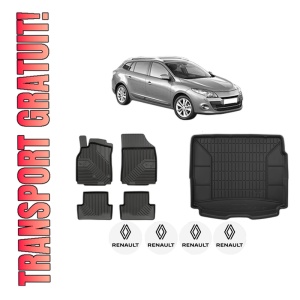 Set Covorase Presuri Auto Si Tavita Portbagaj RENAULT MEGANE III Grandtour (KZ0/1) din 2008-2016 RENAULT