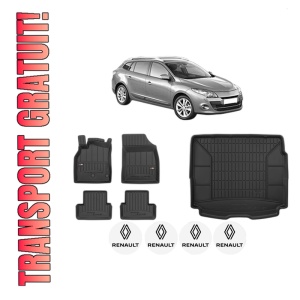 Set Covorase Presuri Auto Si Tavita Portbagaj RENAULT MEGANE III Grandtour (KZ0/1) din 2008-2016 RENAULT