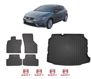 Set Covorase Presuri Auto Si Tavita Portbagaj SEAT LEON Hatchback Van (5F1) din 2017-2018 SEAT - Img 2