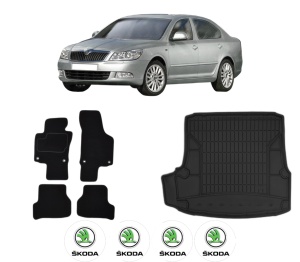 Set Covorase Presuri Auto Si Tavita Portbagaj SKODA Octavia II (1Z3) din 2004-2013 SKODA - Img 2