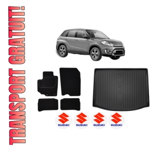 Set Covorase Presuri Auto Si Tavita Portbagaj SUZUKI VITARA (LY) din 2015-2016 SUZUKI