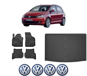 Set Covorase Presuri Auto Si Tavita Portbagaj Volkswagen GOLF PLUS Van (521) din 2009-2014 Volkswagen - Img 2