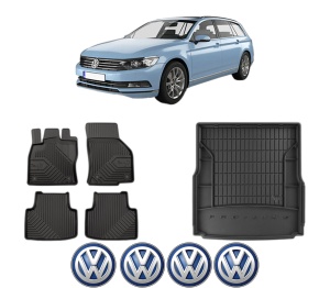 Set Covorase Presuri Auto Si Tavita Portbagaj Volkswagen PASSAT B8 Variant (3G5, CB5) din 2014-2024 Volkswagen - Img 2