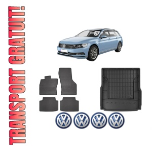 Set Covorase Presuri Auto Si Tavita Portbagaj Volkswagen PASSAT B8 Variant (3G5, CB5) din 2014-2024 Volkswagen