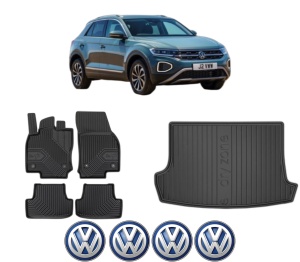 Set Covorase Presuri Auto Si Tavita Portbagaj Volkswagen T-ROC (A11, D11) din 2017-2021 Volkswagen - Img 2