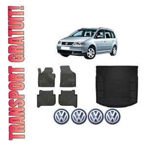 Set Covorase Presuri Auto Si Tavita Portbagaj Volkswagen TOURAN (1T1, 1T2) din 2003-2010 Volkswagen