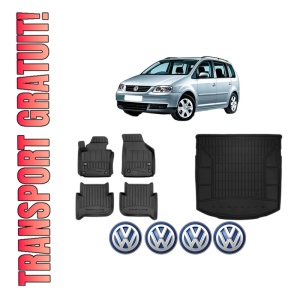 Set Covorase Presuri Auto Si Tavita Portbagaj Volkswagen TOURAN (1T1, 1T2) din 2003-2010 Volkswagen