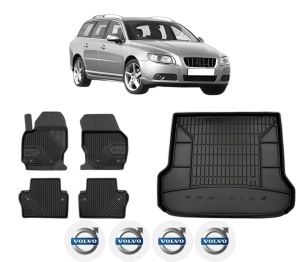 Set Covorase Presuri Auto Si Tavita Portbagaj VOLVO V70 III (135) din 2007-2016 VOLVO - Img 2