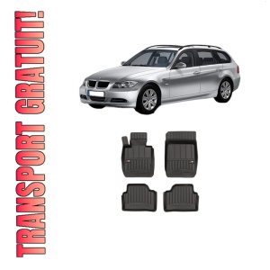 Set covorase presuri BMW Seria 3 Touring (E91) din 2004-2012, auto, din cauciuc thermoplastic, BMW Seria