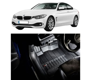 Set covorase presuri BMW Seria 4 Coupe (F32, F82) din 2013-2020, auto, din cauciuc thermoplastic, BMW Seria - Img 2