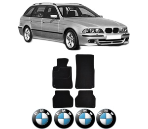 Set Covorase Presuri BMW Seria 5 Touring (E39) din 1996-2004, Auto, Material Textil Mocheta, BMW - Img 2