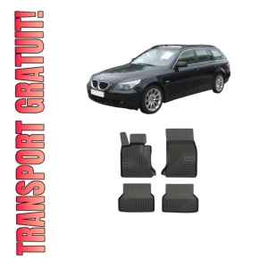 Set covorase presuri BMW Seria 5 Touring (E61) din 2004-2010, auto, din cauciuc thermoplastic, BMW Seria