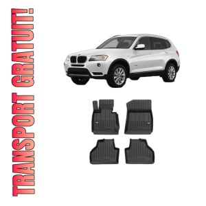 Set covorase presuri BMW Seria X3 (F25) din 2010-2017, auto, din cauciuc thermoplastic, BMW Seria