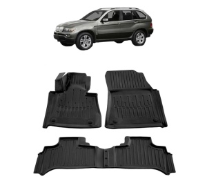 Set covorase presuri BMW Seria X5 E53 din 1999-2006, auto, din cauciuc thermoplastic - Img 2
