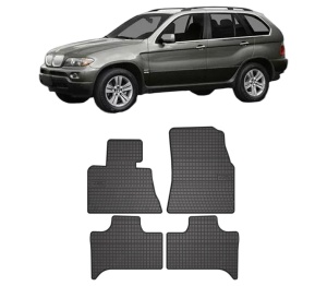 Set covorase presuri BMW Seria X5 (E53) din 2000-2006, auto, din cauciuc thermoplastic, BMW Seria - Img 2