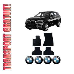 Set Covorase Presuri BMW Seria X5 (F15, F85) din 2013-2018, Auto, Material Textil Mocheta, BMW