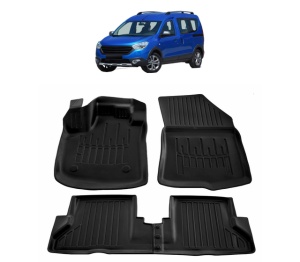 Set covorase presuri DACIA DOKKER din 2012-2021, auto, din cauciuc thermoplastic - Img 2