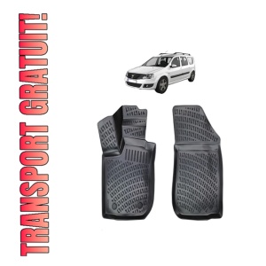 Set covorase presuri DACIA LOGAN II MCV FATA din 2012-2021, auto, din cauciuc thermoplastic - Img 8